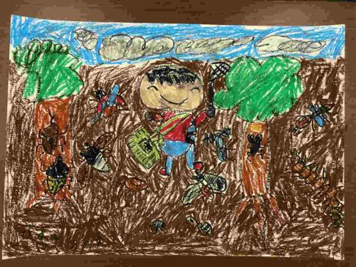 1年「むしがいっぱいいるもり」