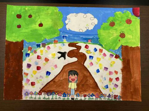 3年「お花いっぱいの山」