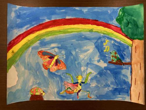 3年「カラフルハッピーないきものたち」