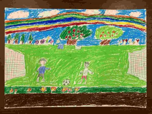 3年「みんなで遊ぼうハッピーな町」