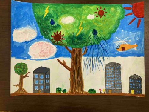 5年「天気の木」