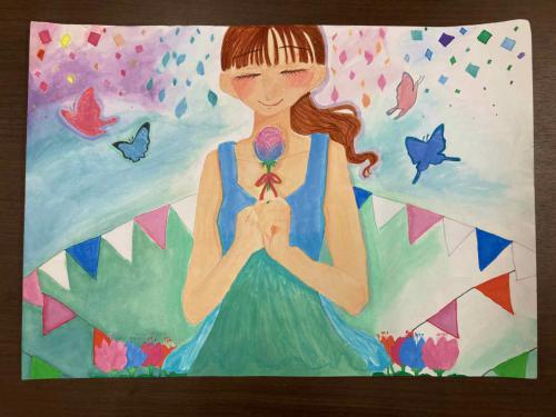 6年「だれかのための1輪の花」