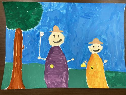 お姉ちゃんと虫捕り