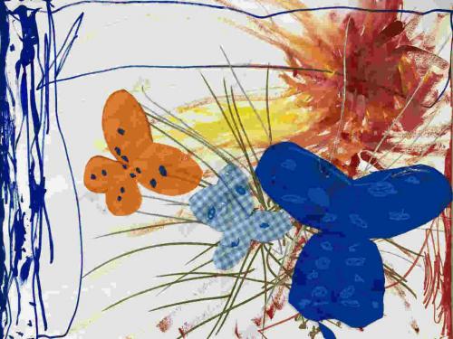 チョウチョとたいよう