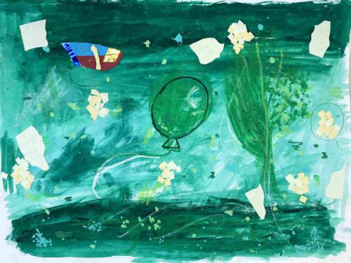 The nature と balloon の encounter