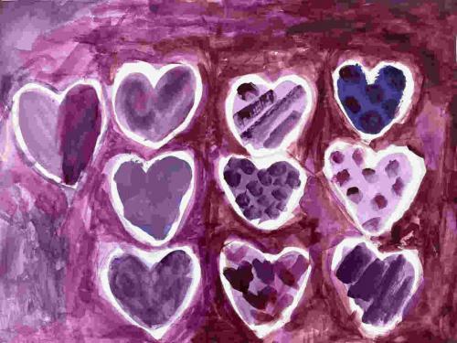 むらさきのハート